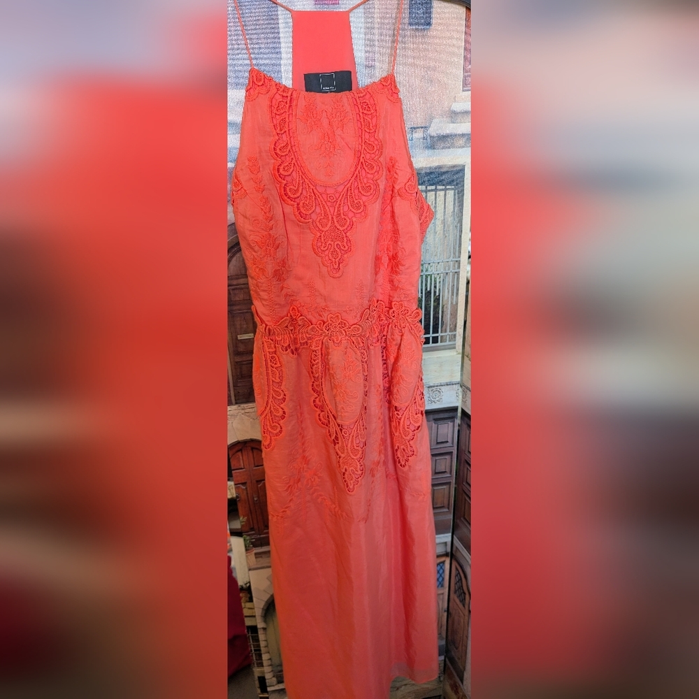 Dolce Vita Strapless Coral Dress
